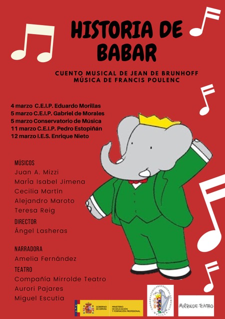 Historia de Babar: un cuento con música para los escolares melillenses